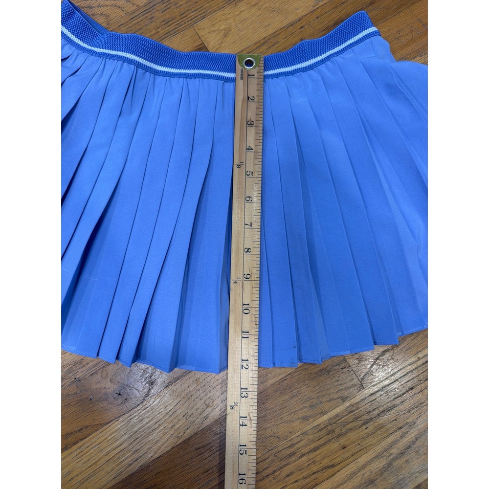 Sergio Tacchini Tennis Skirt Women S Blue Pleated Athletic Skort Preppy Skirt - Picture 7 of 8